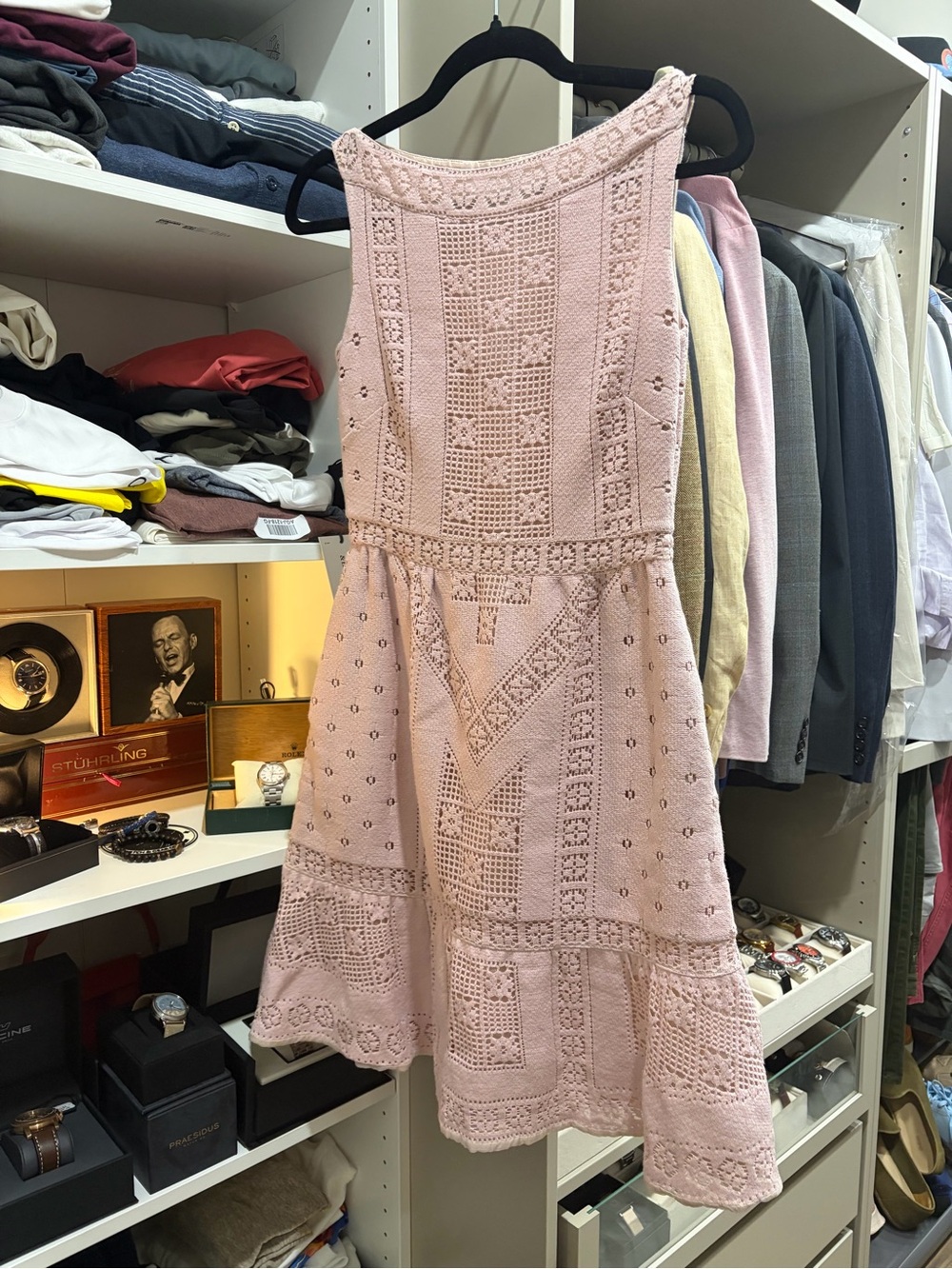 Valentino Blush Pink Crochet Dress - Picture 2 of 4